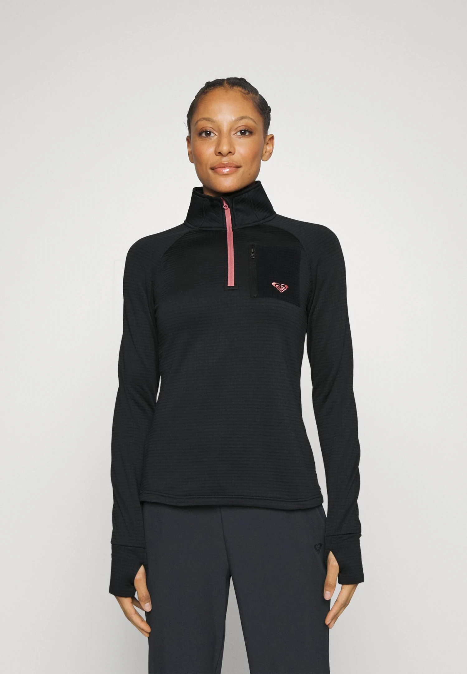 Roxy Waves Of Warmth Waffle Layer - Fleece Jumper - Anthracite 3 Roxy Waves Of Warmth Waffle Layer - Fleece Jumper - Anthracite