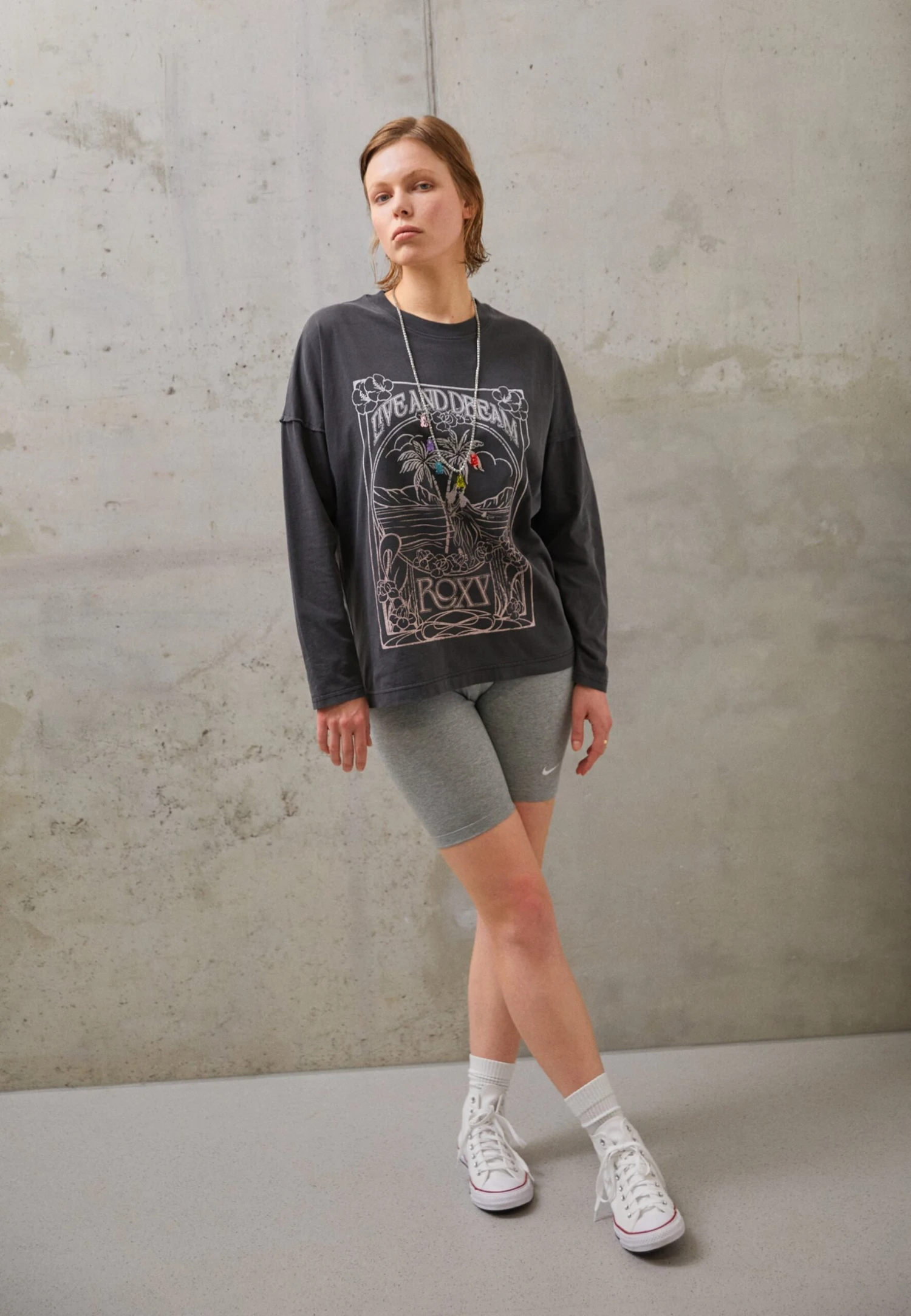 Roxy To The Heart- Long Sleeved Top - Black 4 Roxy To The Heart- Long Sleeved Top - Black - Image 2