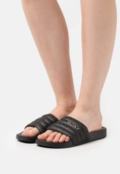 Roxy Slippy- Mules - Black/Gold