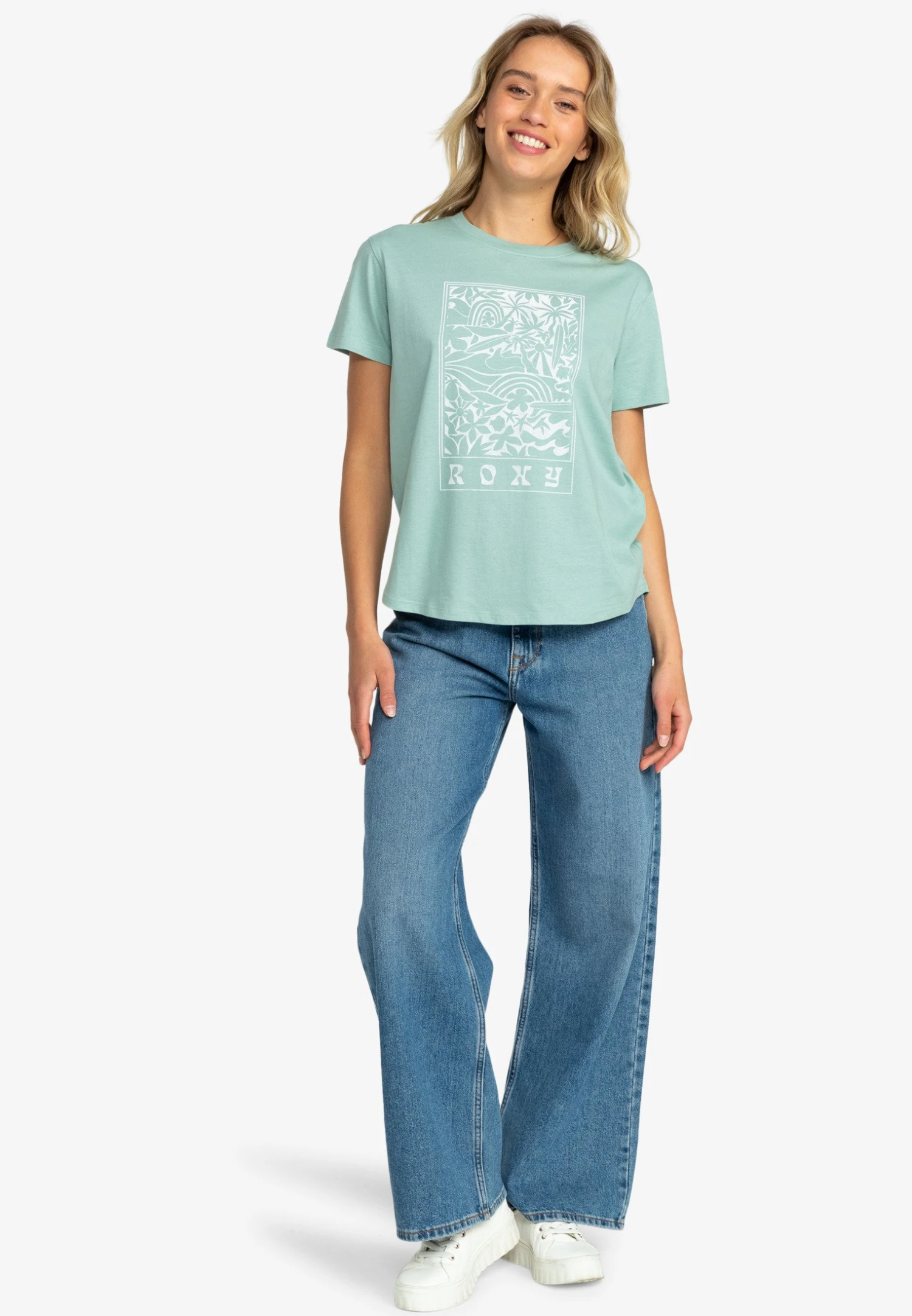 Roxy The Beach- Print T-Shirt - Bhb 4 Roxy The Beach- Print T-Shirt - Bhb - Image 2