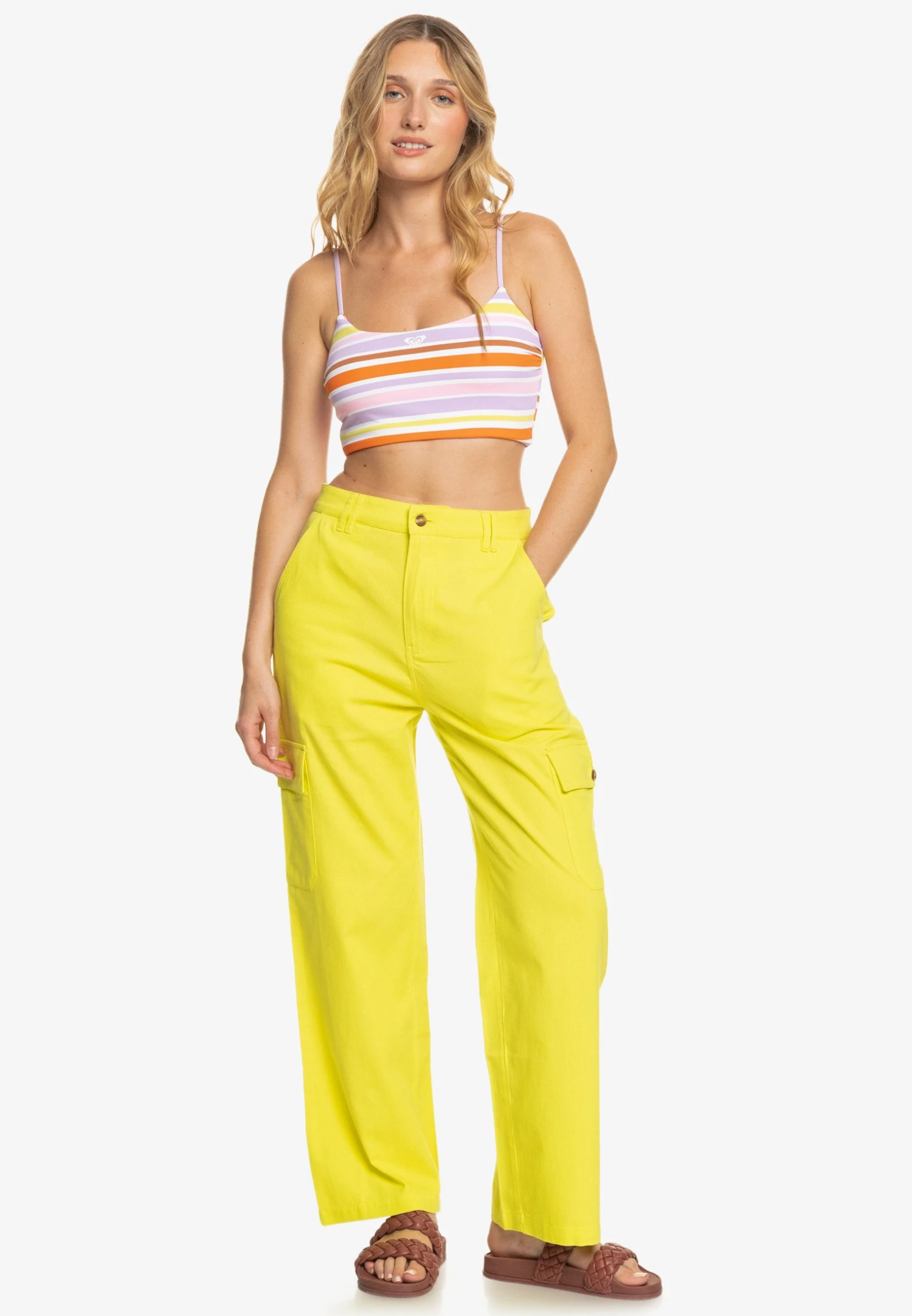 Roxy Surf.Kind.Kate - Cargo Trousers - Yellow Plum 4 Roxy Surf.Kind.Kate - Cargo Trousers - Yellow Plum - Image 2