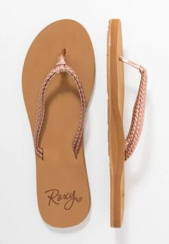 Roxy Costas - T-Bar Sandals - Rose Gold -Roxy 1082d1cf833644bb9e0e5c56d6cf1bae