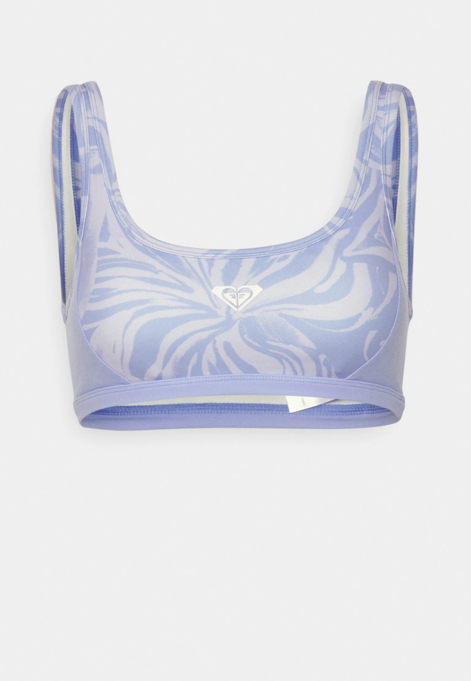 Roxy Heart Into It Bra - Medium Support Sports Bra - Purple Heather Fluid Flowers 8 Roxy Heart Into It Bra - Medium Support Sports Bra - Purple Heather Fluid Flowers - Image 6