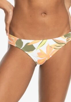Roxy Printed Classics - Mit Mittlerer Bedeckun - Bikini Bottoms - Bright White Subtly Salty Flat