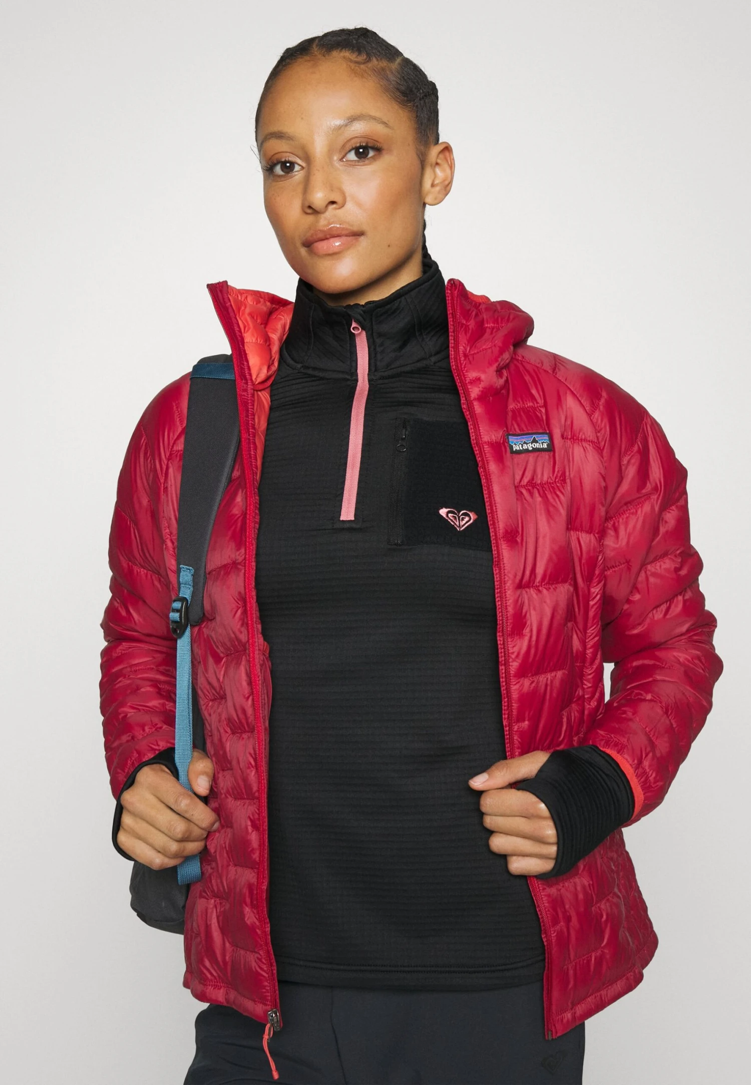 Roxy Waves Of Warmth Waffle Layer - Fleece Jumper - Anthracite 6 Roxy Waves Of Warmth Waffle Layer - Fleece Jumper - Anthracite - Image 4