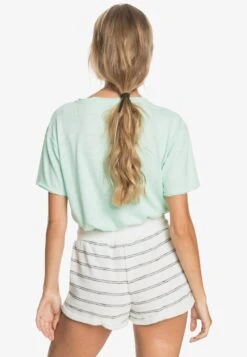 Roxy Shorts - Snow White Horiz Will Stripes -Roxy 1460b8f285614390b4b41d367e765f63