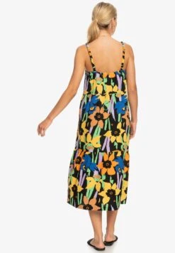 Roxy Waiting Line Printed - Day Dress - Anthracite Flower Jammin -Roxy 16704569649d430d81ef82378a0a5b6c