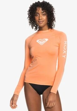 Roxy Whole Hearted- Rash Vest - Papaya Punch