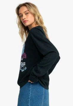 Roxy Falen Fr B Kvj0 - Long Sleeved Top - Anthracite -Roxy 20f7dbd640624b7fa71763587c54211d