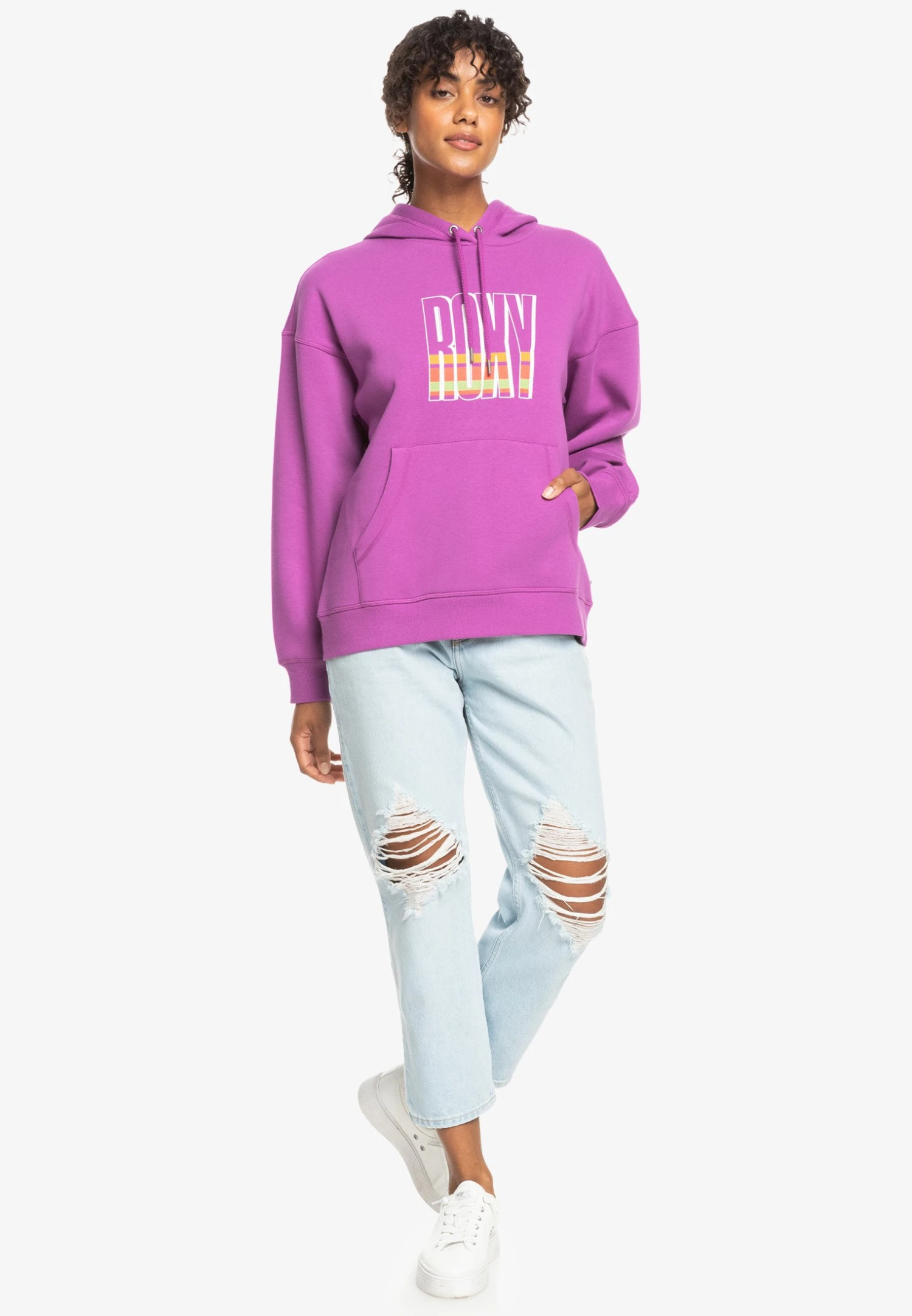 Roxy Thats RadOtlr Kvj0 - Sweatshirt - Purple 4 Roxy Thats RadOtlr Kvj0 - Sweatshirt - Purple - Image 2