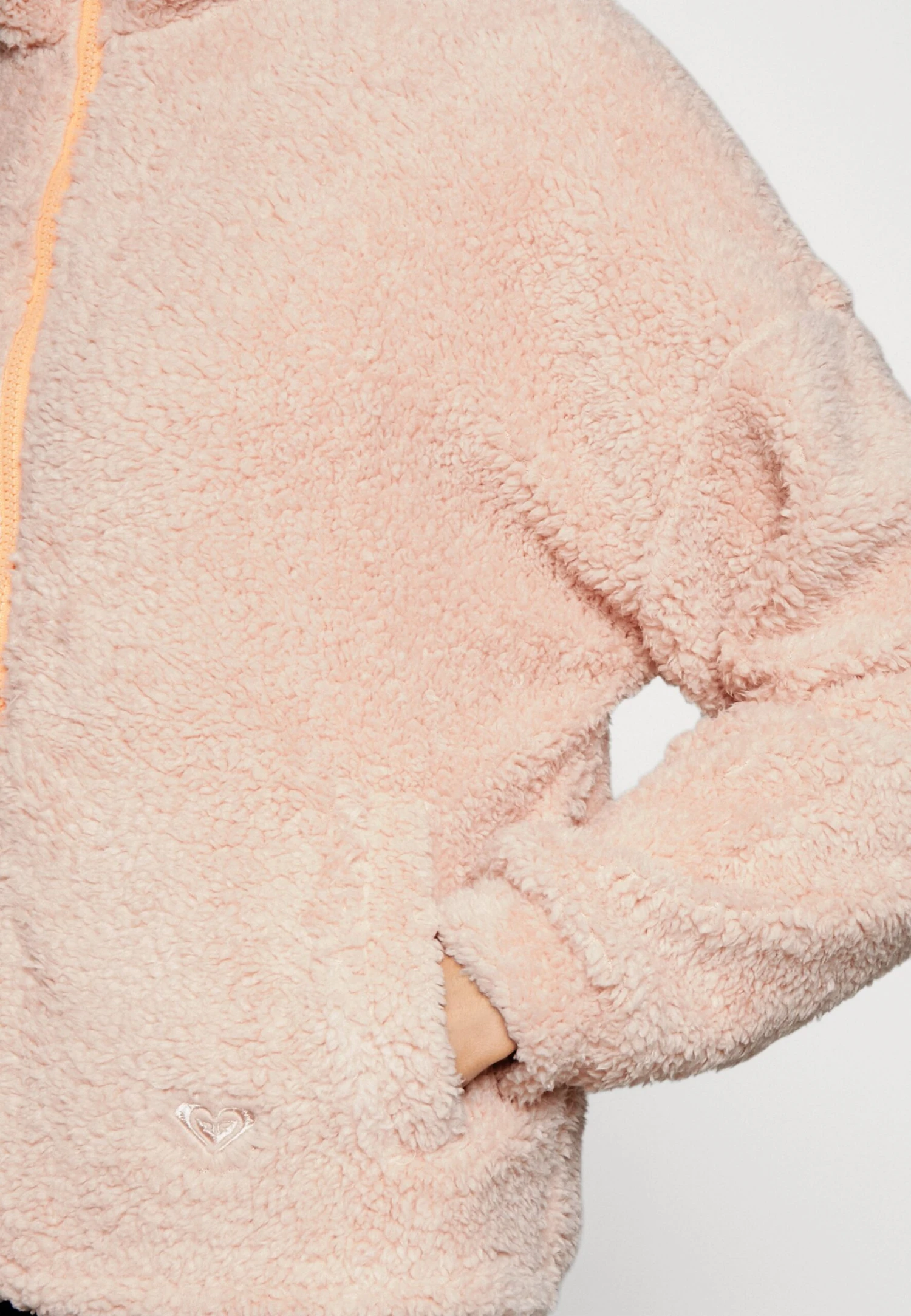 Roxy Sherpa Zip Up - Fleece Jacket - Peach Whip 7 Roxy Sherpa Zip Up - Fleece Jacket - Peach Whip - Image 5