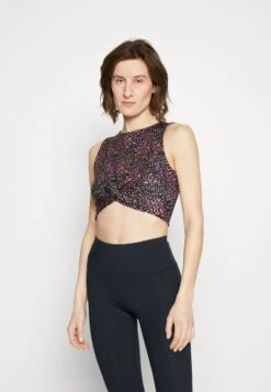 Roxy Naturally Active Crop - Top - Anthracite/Animal Dust