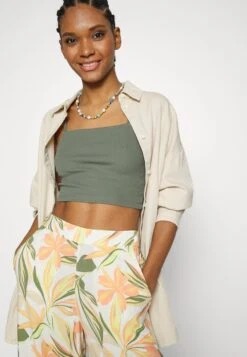 Roxy Midnight Avenue High - Trousers - Snow White Subtly Salty Multic -Roxy 2e7a48f2e6ce4758af1b7a0a4aaf2ba5