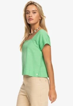 Roxy Ocean Amor - Kurzärmliges Erjwt03569 - Blouse - Absinthe Green -Roxy 2f4247e4b5004aefb17d2b9152e38702