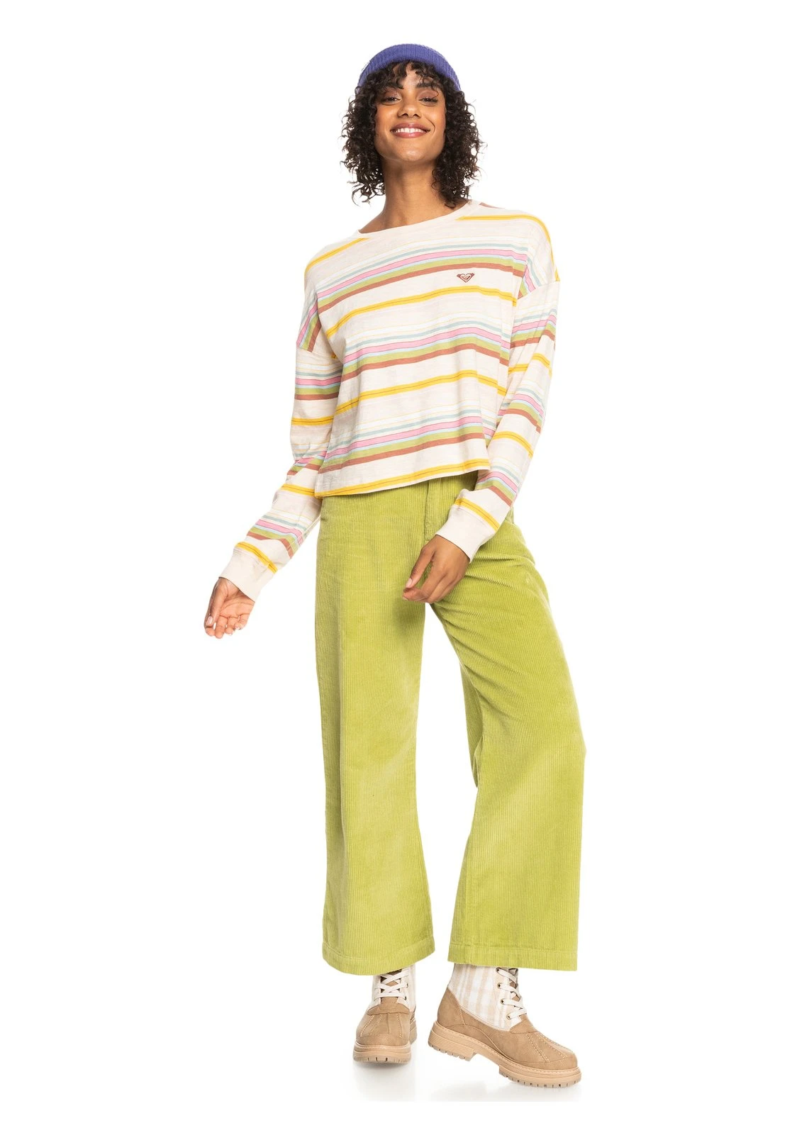 Roxy Island Fox - Beanie - Blue 4 Roxy Island Fox - Beanie - Blue - Image 2