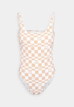 Roxy Check It High Leg One Piece - Swimsuit - Cork -Roxy 503ff7f608a241cd830f61bb3050d888