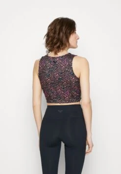 Roxy Naturally Active Crop - Top - Anthracite/Animal Dust -Roxy 51aa2996f66f4c2bad5ed626c95b3b8c