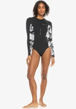 Roxy Onesie New Panels Detail - Swimsuit - Anthracite