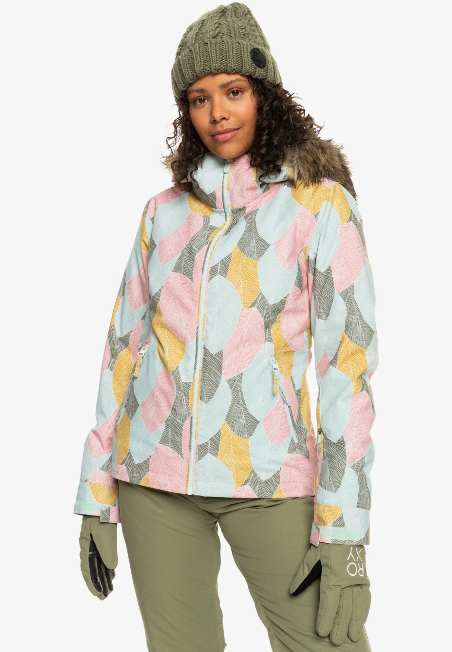 Roxy Jet Ski Jk - Snowboard Jacket - Deep Lichen Green La Palmeraie 3 Roxy Jet Ski Jk - Snowboard Jacket - Deep Lichen Green La Palmeraie