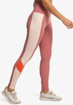 Roxy Heart Into It Colorblock - Leggings - Dusty Rose -Roxy 5fc8cf9ad8f948eca7c68b9e3c318fa4