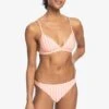 Roxy Set Into The Sun - Tiki Tri Für - Bikini - Papaya Punch Novelta Stripe H