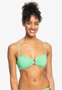 Roxy Color Jam Bandeau - Bikini Top - Green -Roxy 765a6df9068b4bcdb41466c426acb7c9