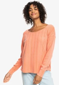Roxy Boho Mind Langärmliges Mit Waffel - Jumper - Orange