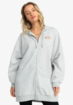 Roxy Backyard Party- Zip-Up Sweatshirt - Grey -Roxy 8ef7b14f8ed44125a6f16c66cde1cd87