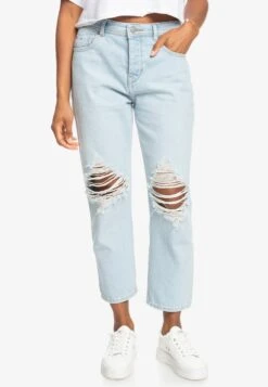 Roxy Fresh Way Mid - Mit Für Erjdp - Straight Leg Jeans - Blue