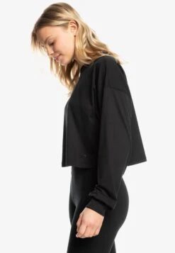 Roxy Naturally Active- Sweatshirt - Anthracite -Roxy 951a4c5999a84c6a8ec0cb923c547f21