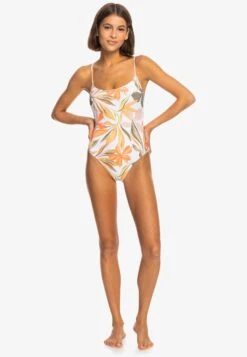 Roxy Printed Classics - Swimsuit - White -Roxy a5d99476b329473b92ec12c6488c51b7