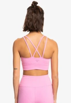 Roxy Heart Into It Elongated - Light Support Sports Bra -Roxy b08258f1142e49d280dcf09b80f25cec