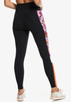 Roxy Heart Into It Colorblock - Leggings - Anthracite