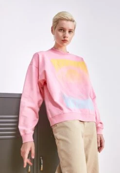 Roxy Lineup Oversized Crew- Sweatshirt - Sachet Pink