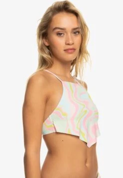 Roxy Tropics Hype Crop - Bikini Top - Ambroisia Swirl Swim -Roxy c108a028ed4c49489a782bff8e8dffaf