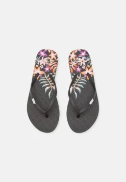 Roxy Viva Stamp - T-Bar Sandals - Black