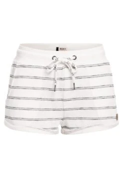 Roxy Shorts - Snow White Horiz Will Stripes -Roxy d16422b4b6114fb8abc4617d8db606f9