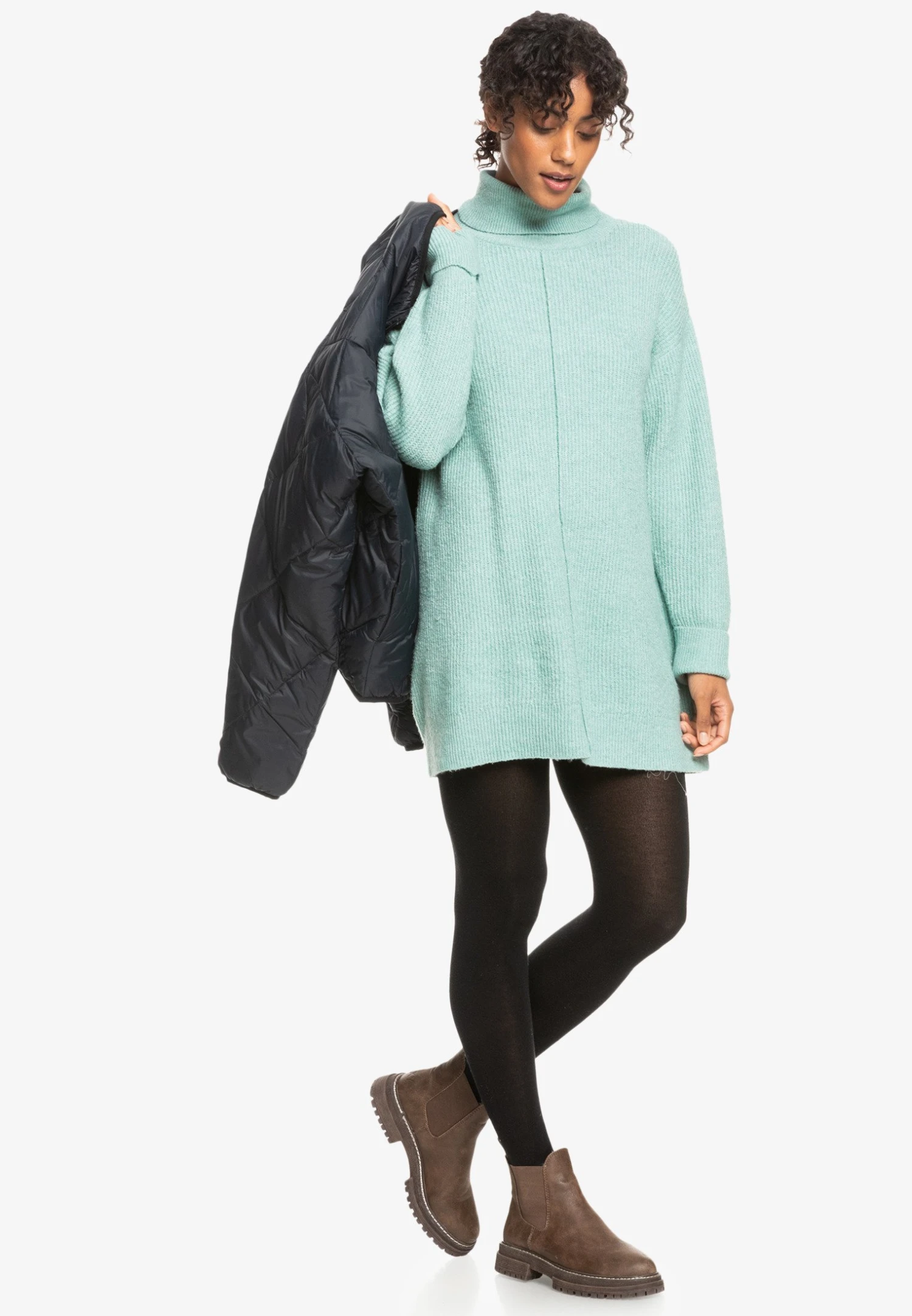 Roxy Hawaiian Summer- Jumper Dress - Blue 4 Roxy Hawaiian Summer- Jumper Dress - Blue - Image 2