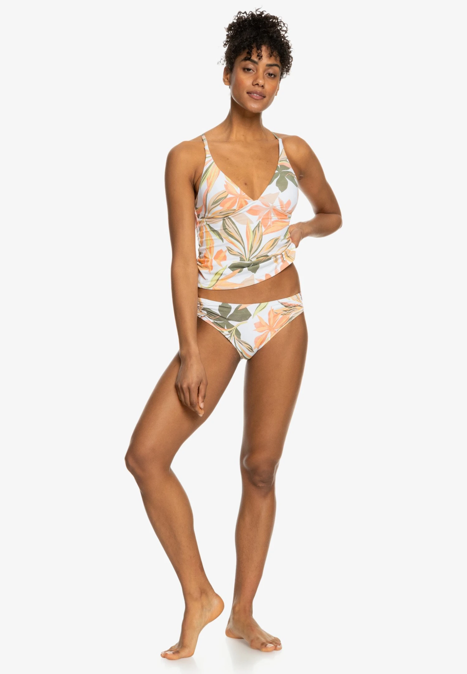 Roxy Beach Classics Hipsterbasic - Bikini Bottoms - Bright White Subtly Salty Flat 4 Roxy Beach Classics Hipsterbasic - Bikini Bottoms - Bright White Subtly Salty Flat - Image 2