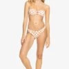 Roxy Check It 2 Cheeky High Leg - Bikini Bottoms - Cork Flower Box -Roxy df6df4aa284449788d2248a410c93801