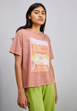 Roxy Girl Need Tees - Print T-Shirt - Cedar Wood