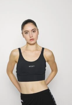 Roxy Boogie Girl - Medium Support Sports Bra - Anthracite