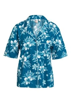 Roxy Life Button Up Mai Tai-Kurzärmliges Für - Button-Down Blouse - Blue -Roxy eae5f10972f94e12830964d7679dad80