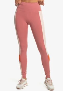 Roxy Heart Into It Colorblock - Leggings - Dusty Rose