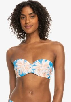 Roxy Love The Vibe - Bikini Top - Azure Blue Palm Island