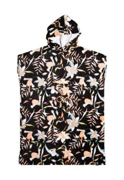 Roxy Stay Magical Printed - Poncho Mit Kapuze - Beach Accessory - Black -Roxy f0f55720d6134708b60d7945c1cdbc4a