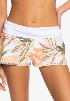Roxy Endless Summer Printed Bs - Swimming Shorts - Bright White Subtly Salty Flat