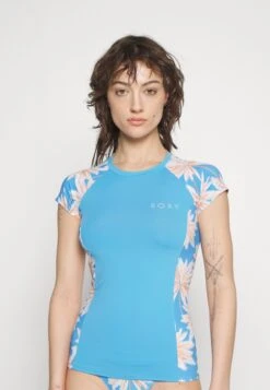 Roxy Pt Cs J Sfsh Bsp6 - Rash Vest - Azure Blue Palm Island