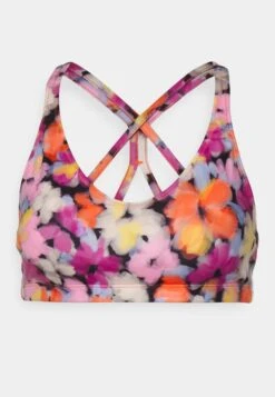 Roxy Heart Into It - Medium Support Sports Bra - Pink -Roxy faab62dfe0b94805988ffbd9d15ef27f