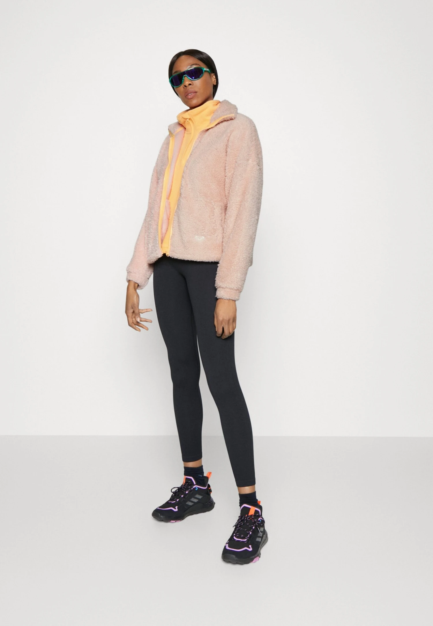 Roxy Sherpa Zip Up - Fleece Jacket - Peach Whip 4 Roxy Sherpa Zip Up - Fleece Jacket - Peach Whip - Image 2